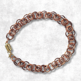 🍁 Autumn Helm Weave Chainmaille Bracelet