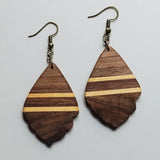 Discover Artful Elegance: Elevate Your Style with Inlay Wood Dangle Earrings