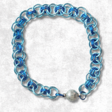 helmweaveblueschainmaillebracelet
